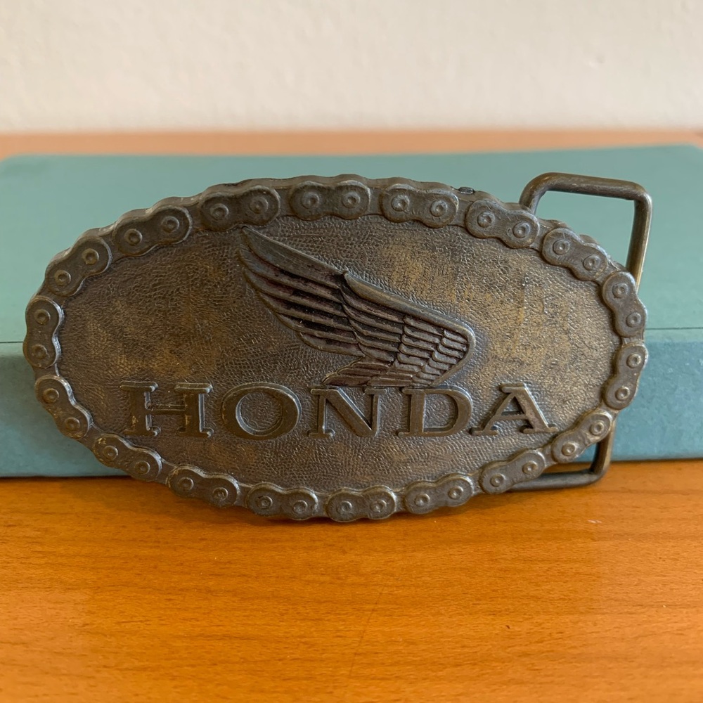 Honda Motorcycle Belt Buckle. SAN. Honda Wing.